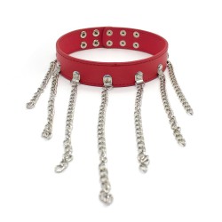 neck collar with tail chains