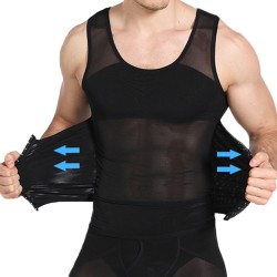 mens tight shirt waist trainer