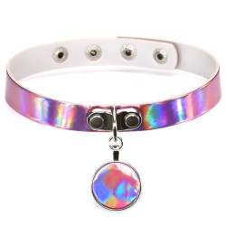 round pendant collar laser