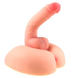 2 in 1 soft realistic dildo