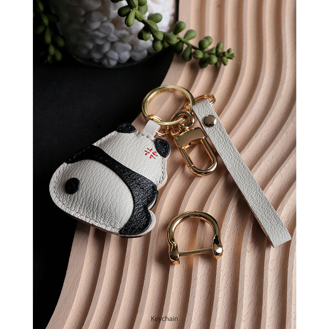 G8activist® Sheep Leather Cute Angry Panda Charm DIY Kit - Image 4