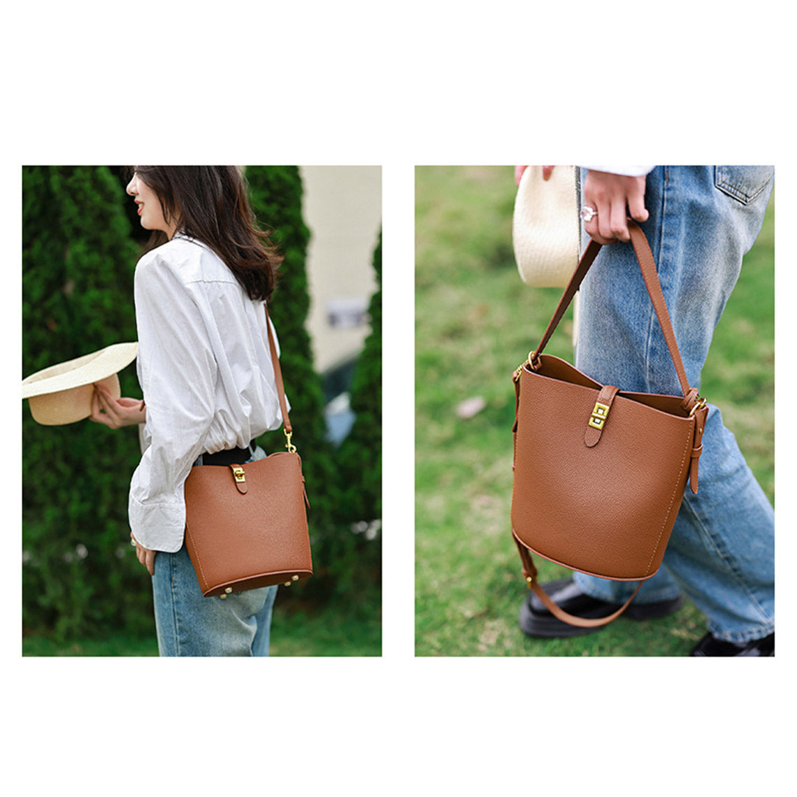 G8activist® Leather Simple Bucket Crossbody Bag DIY Kit - Image 9