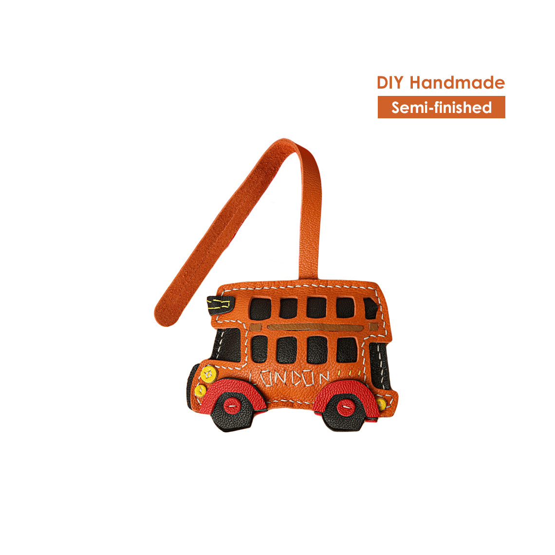 G8activist® Sheep Leather City Bus Keychain DIY Kit