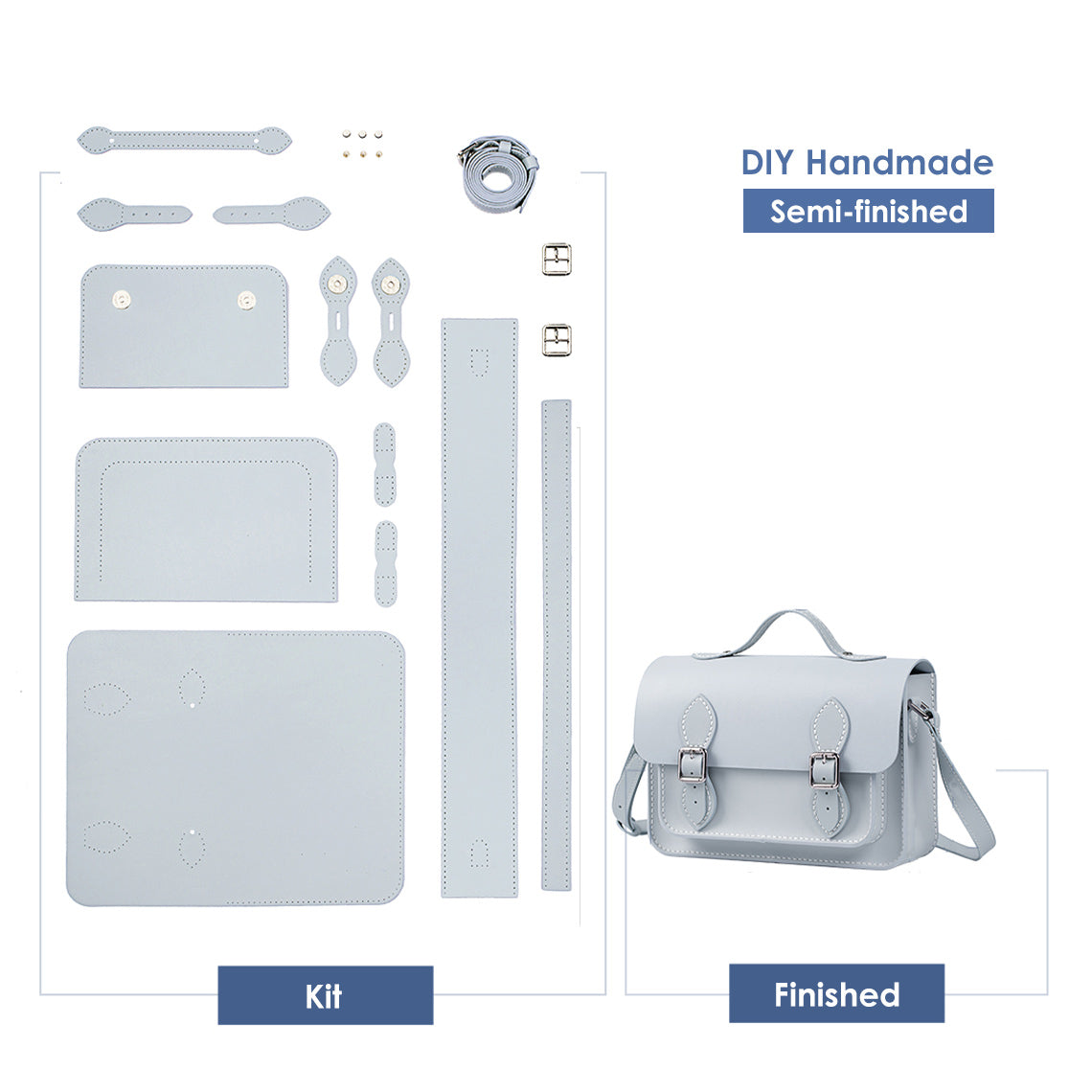 G8activist® Lady Leather Fashion Crossbody Satchel Bag DIY Kit