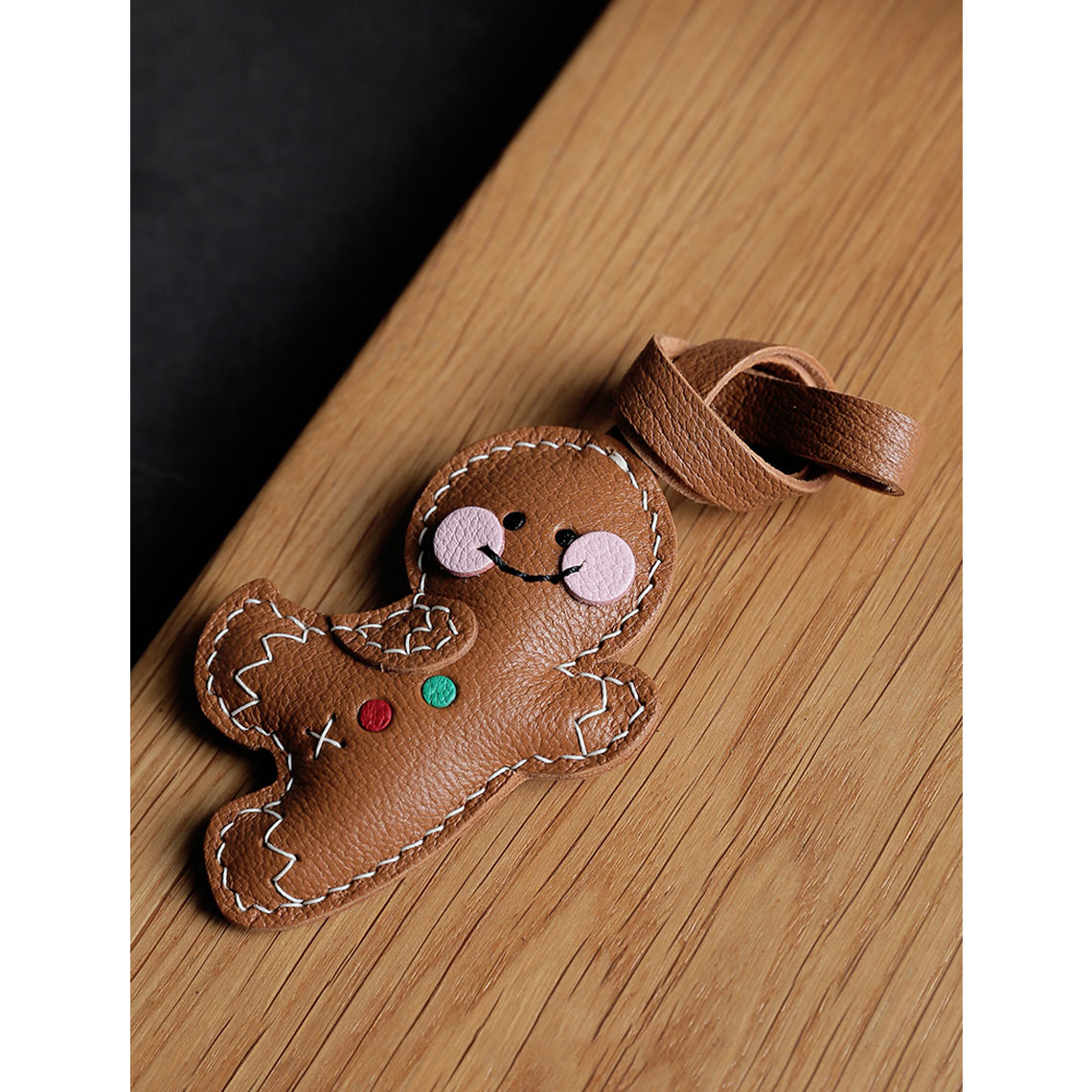 G8activist® Sheep Leather Christmas Gingerbread Charm DIY Kit - Image 5