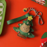 G8activist® Leather Kitty Christmas Tree Keychain DIY Kit