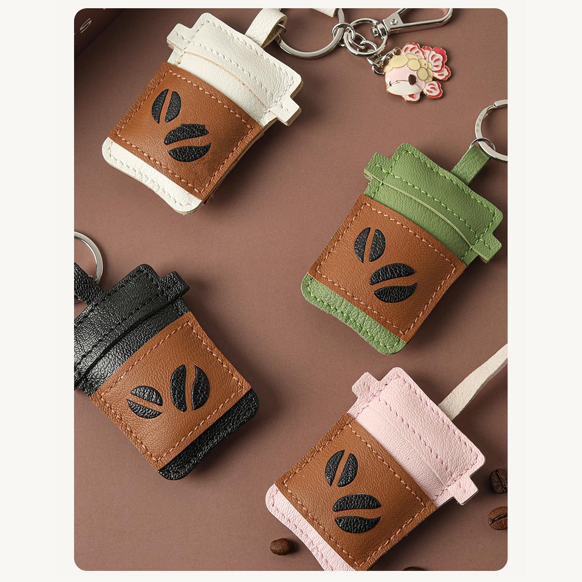 G8activist® Sheep Leather My Coffee Keychain DIY Kit - Image 4