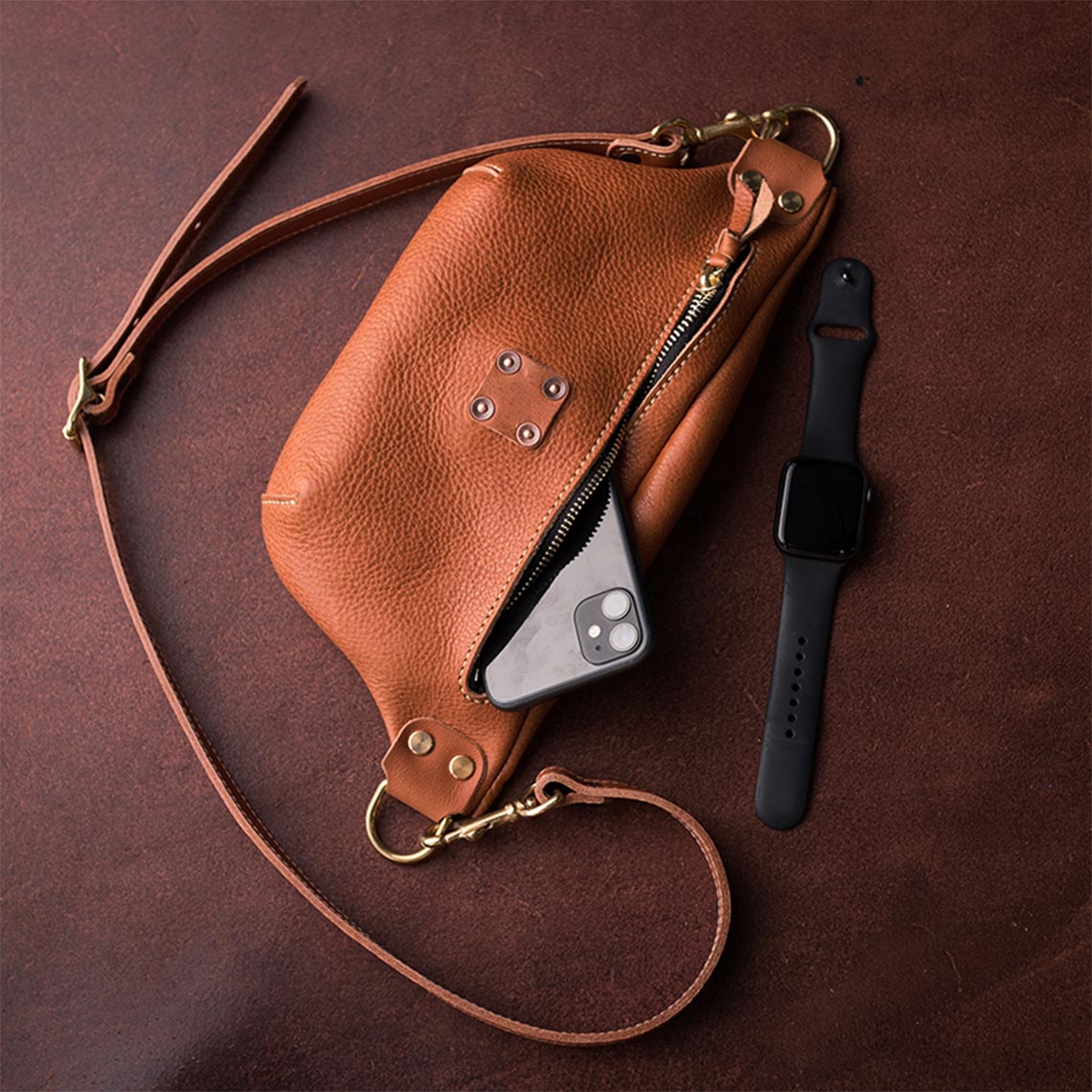 G8activist® Full Grain Leather Fanny Pack Belt Bag DIY Kits - Image 3