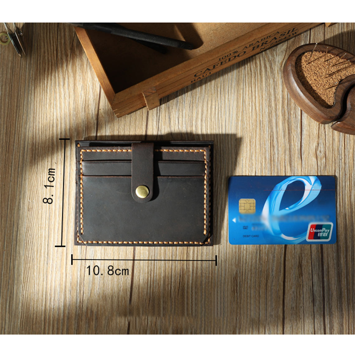 G8activist® Crazy Horse Leather Double Card Holder DIY Kits - Image 8