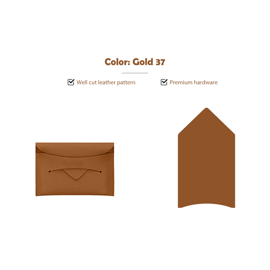 G8activist® Full Grain Leather Classic Envelope Card Holder DIY Kits - Image 8