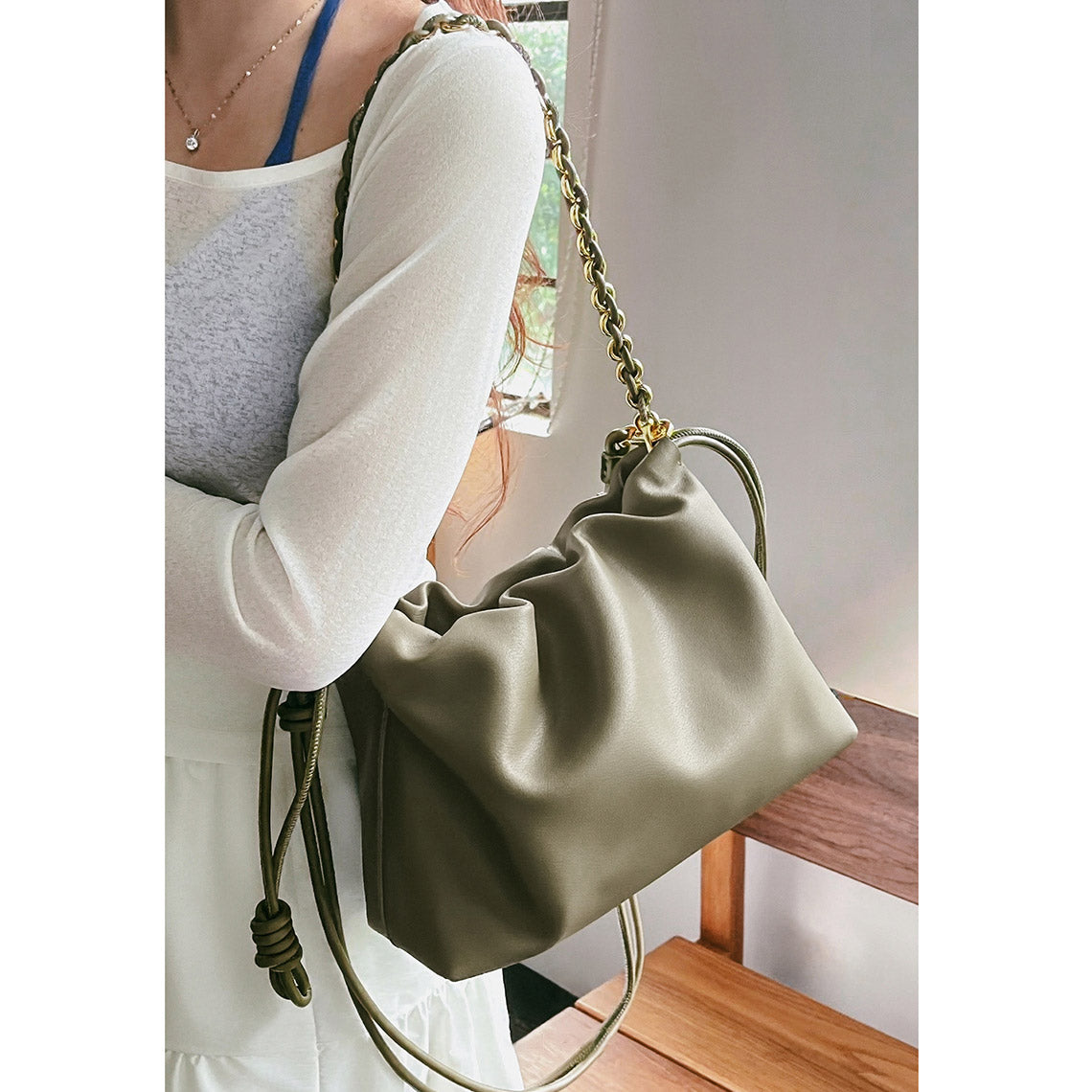 G8activist® Leather Drawstring Chain Clutch DIY Kit - Image 3