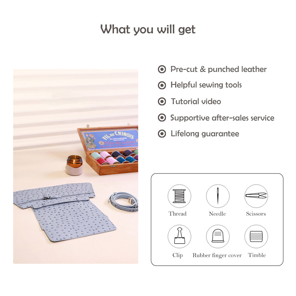 G8activist® Top Grain Leather Inspired Pouch DIY Kits - Image 3