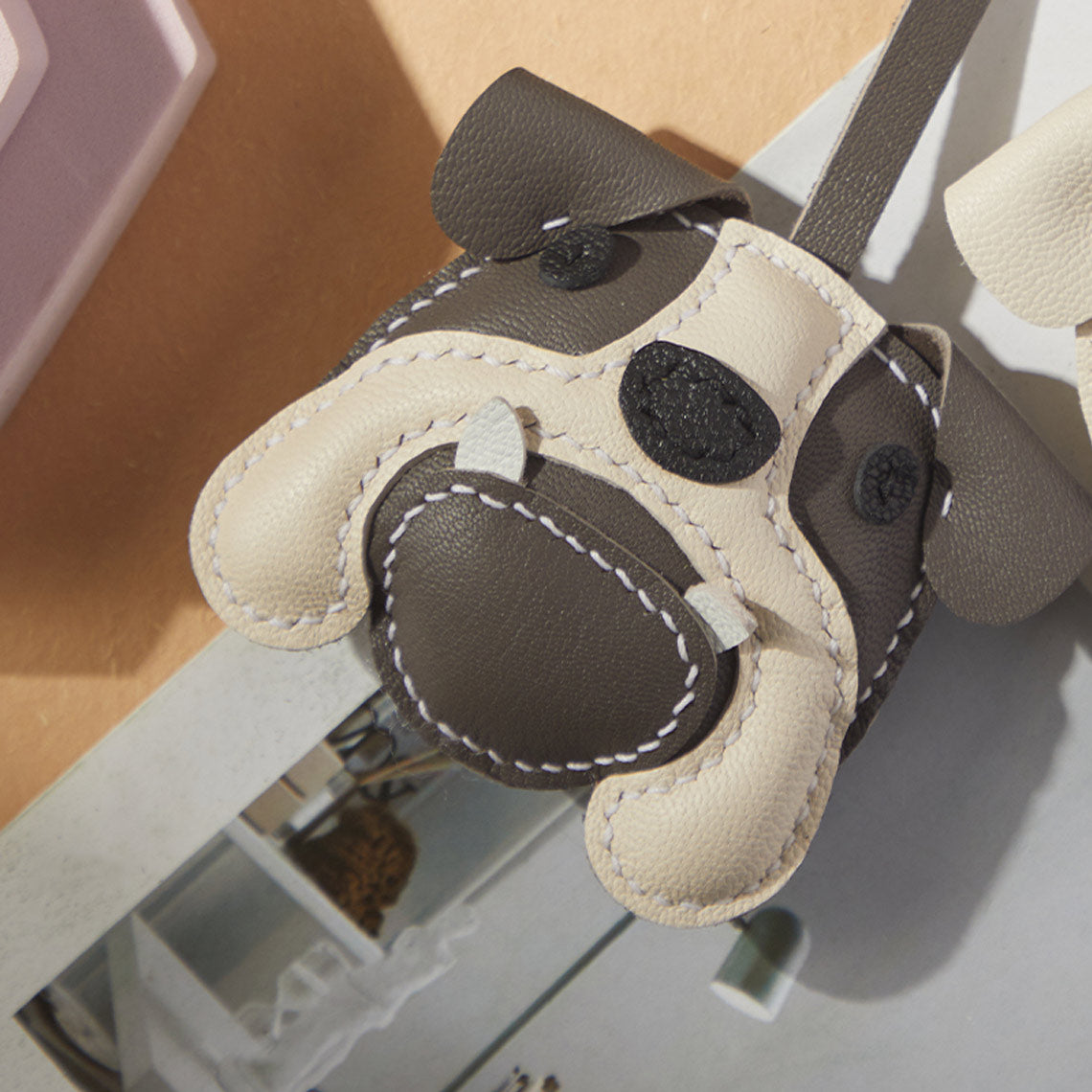 G8activist® Sheep Leather Bulldog Keychain DIY Kits - Image 8