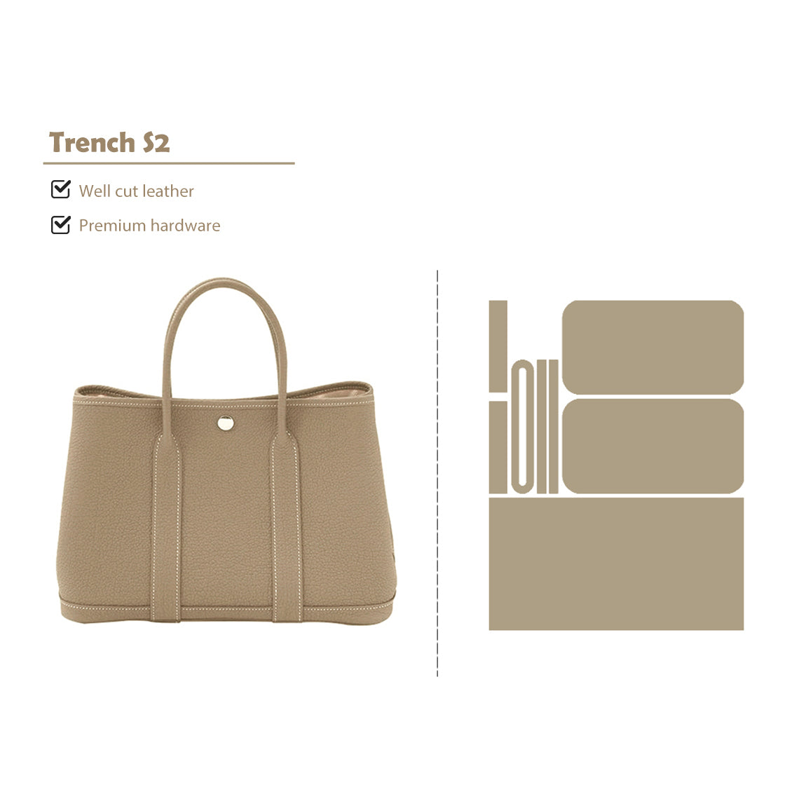 G8activist® Full Grain Leather New Garden Handbag - Advanced DIY Kits - Image 22