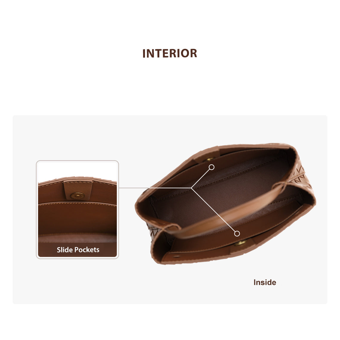 G8activist® Leather Small Intrecciato Tote DIY Kits - Image 5