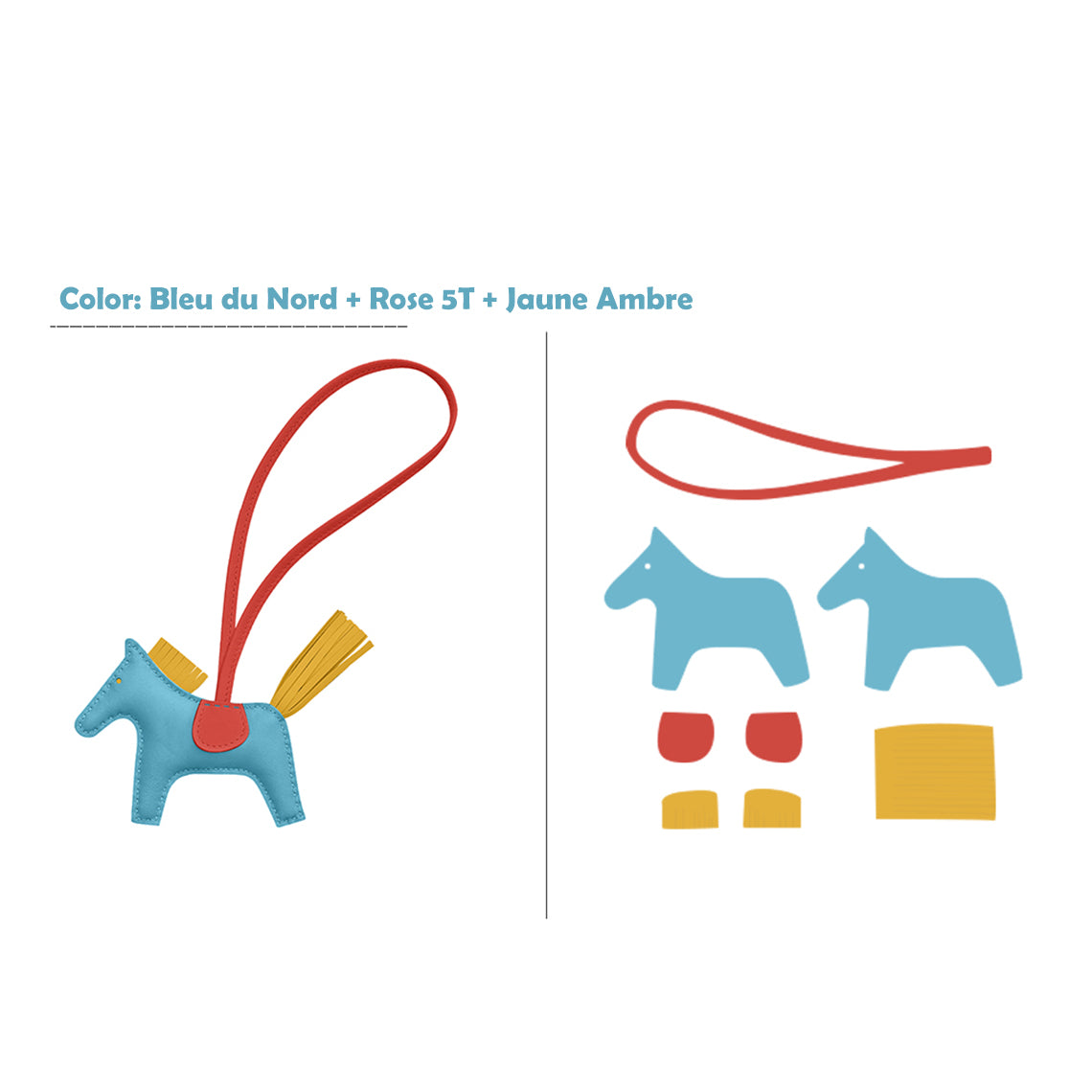 G8activist® Sheep Leather Color Horse Purse Charm DIY Kit - Image 12