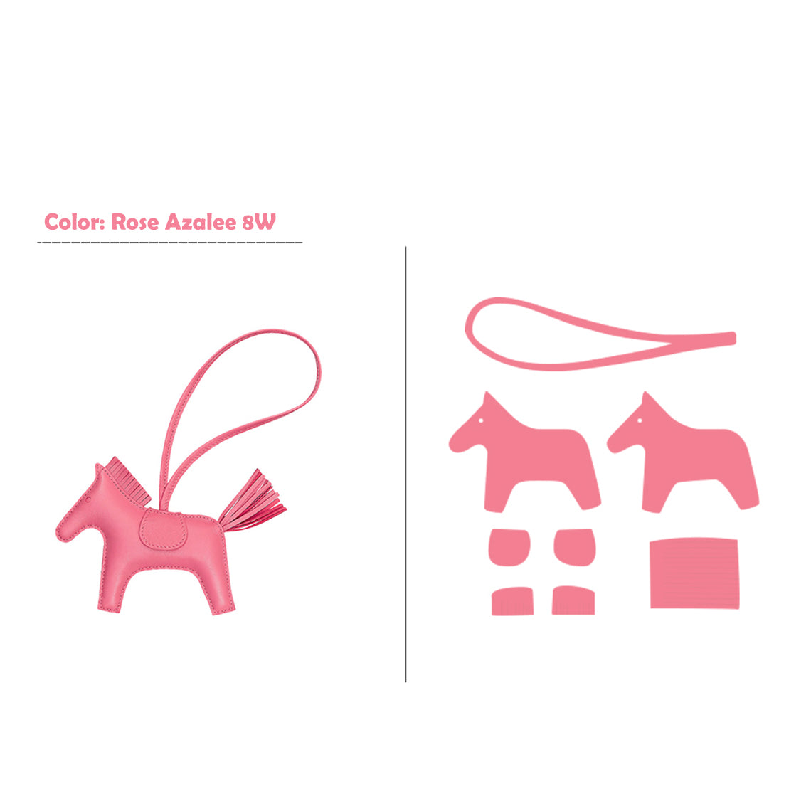 G8activist® Sheep Leather Color Horse Purse Charm DIY Kit - Image 13