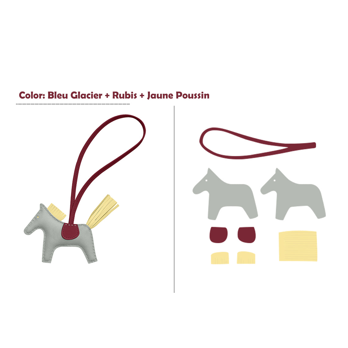 G8activist® Sheep Leather Color Horse Purse Charm DIY Kit - Image 15