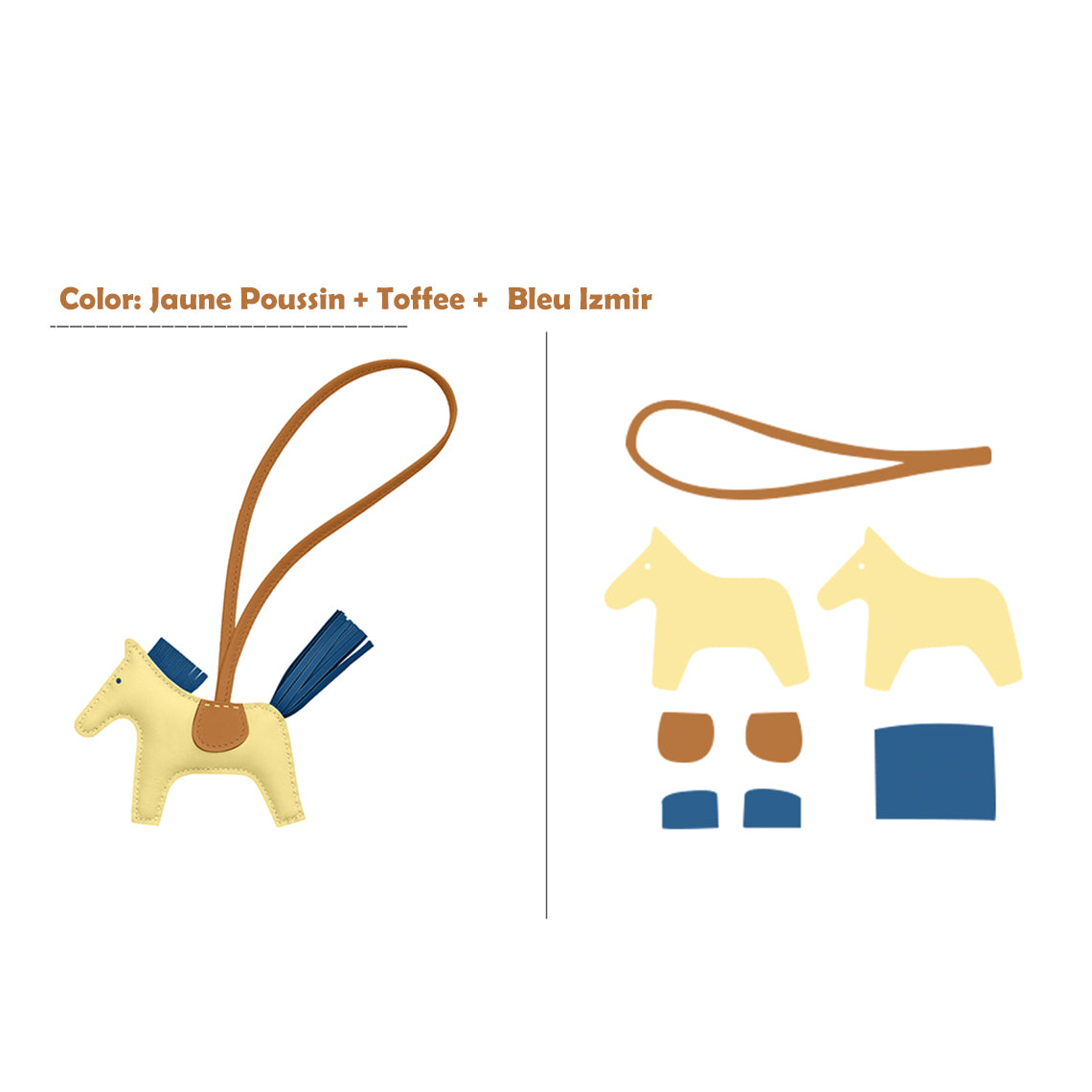 G8activist® Sheep Leather Color Horse Purse Charm DIY Kit - Image 20