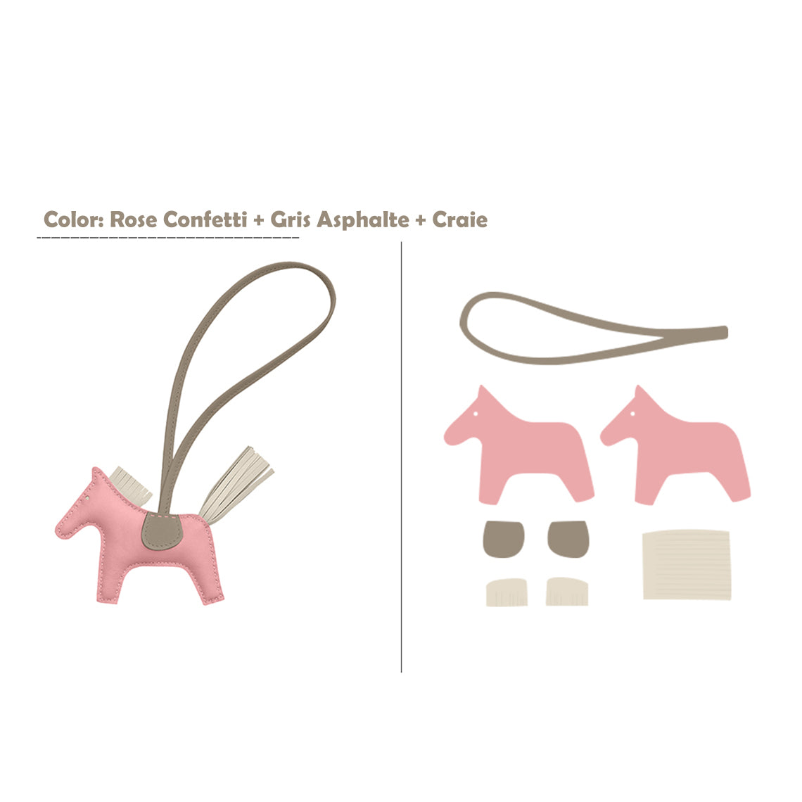 G8activist® Sheep Leather Color Horse Purse Charm DIY Kit - Image 26