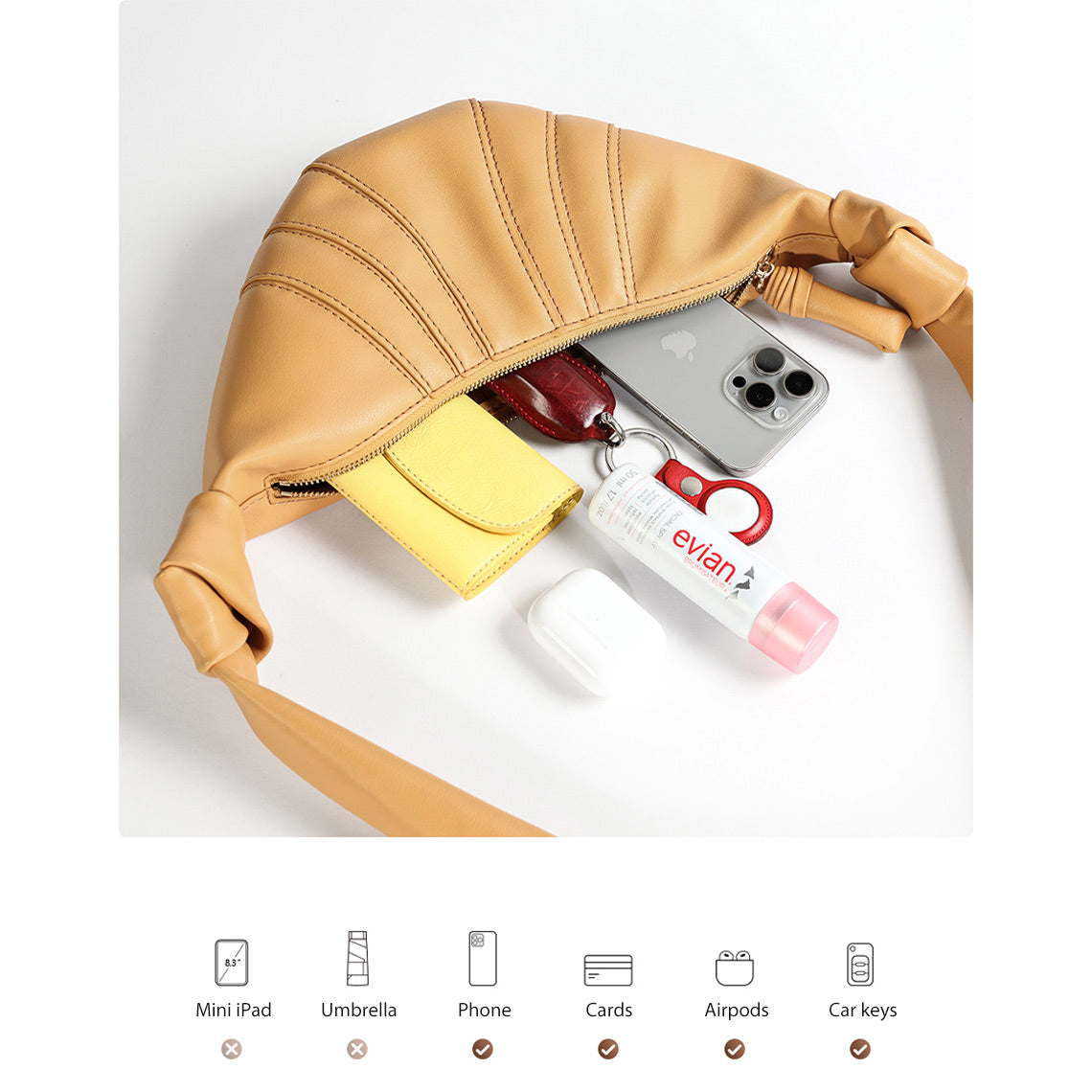 G8activist® Leather Croissant Shoulder Bag DIY Kit - Image 4