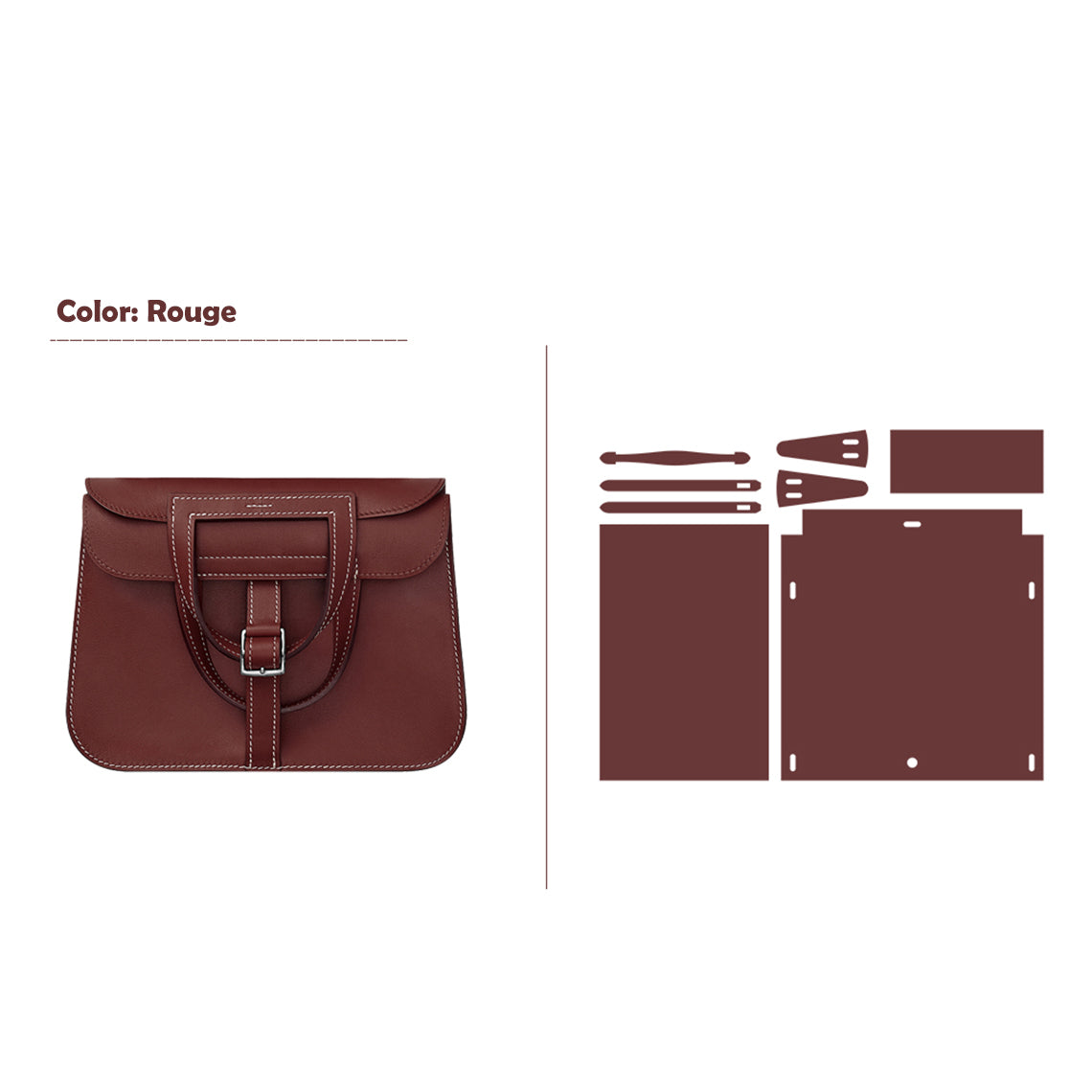 G8activist® Full Grain Leather Inspired Mini Horseshoe Bag - Advanced DIY Kits - Image 14