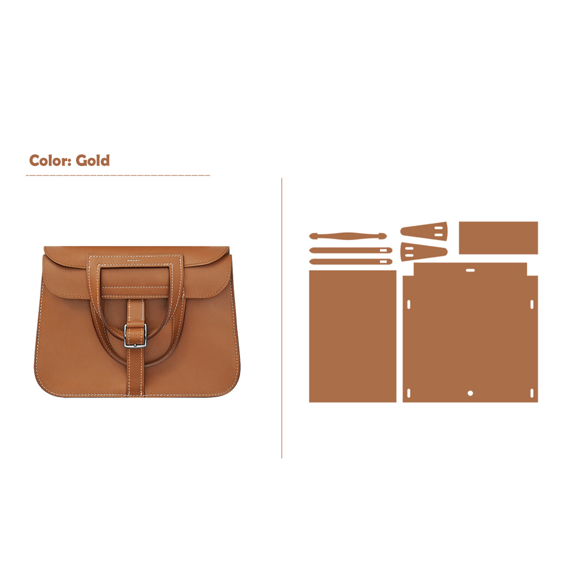 G8activist® Full Grain Leather Inspired Mini Horseshoe Bag - Advanced DIY Kits - Image 17