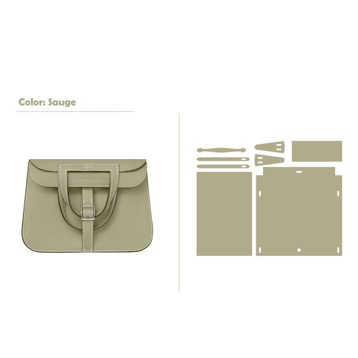 G8activist® Full Grain Leather Inspired Mini Horseshoe Bag - Advanced DIY Kits - Image 21