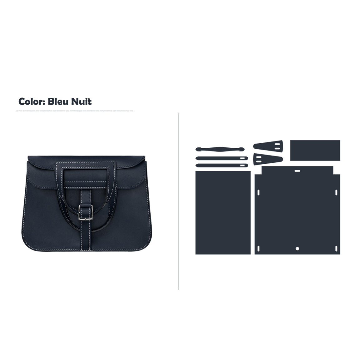 G8activist® Full Grain Leather Inspired Mini Horseshoe Bag - Advanced DIY Kits - Image 23