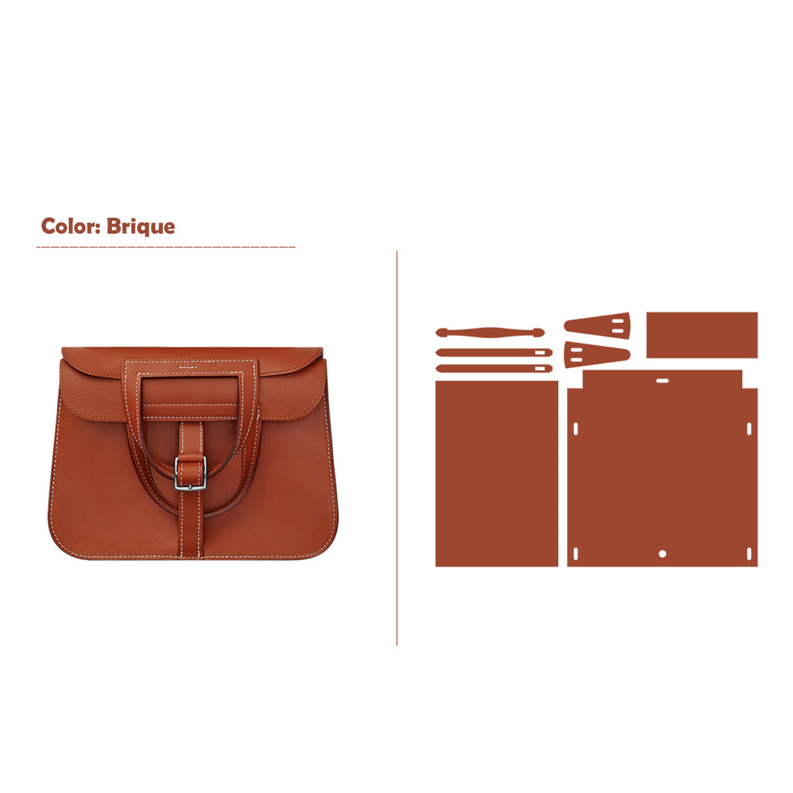 G8activist® Full Grain Leather Inspired Mini Horseshoe Bag - Advanced DIY Kits - Image 25