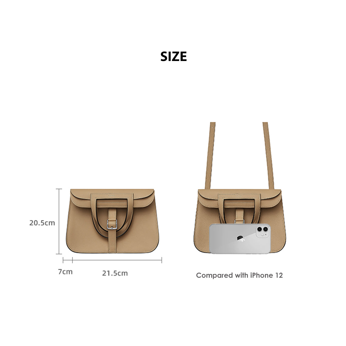 G8activist® Full Grain Leather Inspired Mini Horseshoe Bag - Advanced DIY Kits - Image 6