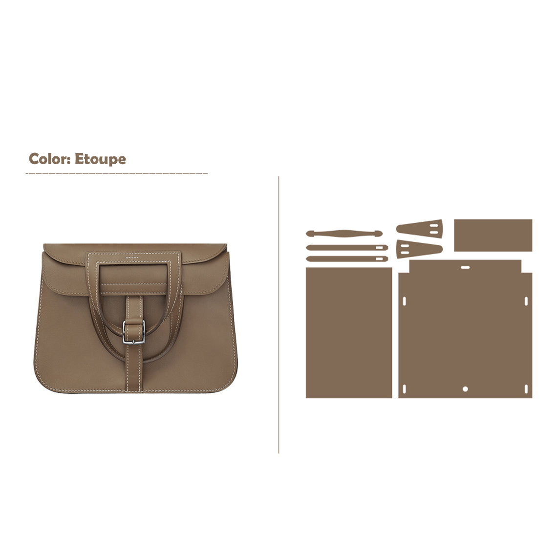 G8activist® Full Grain Leather Inspired Mini Horseshoe Bag - Advanced DIY Kits - Image 9
