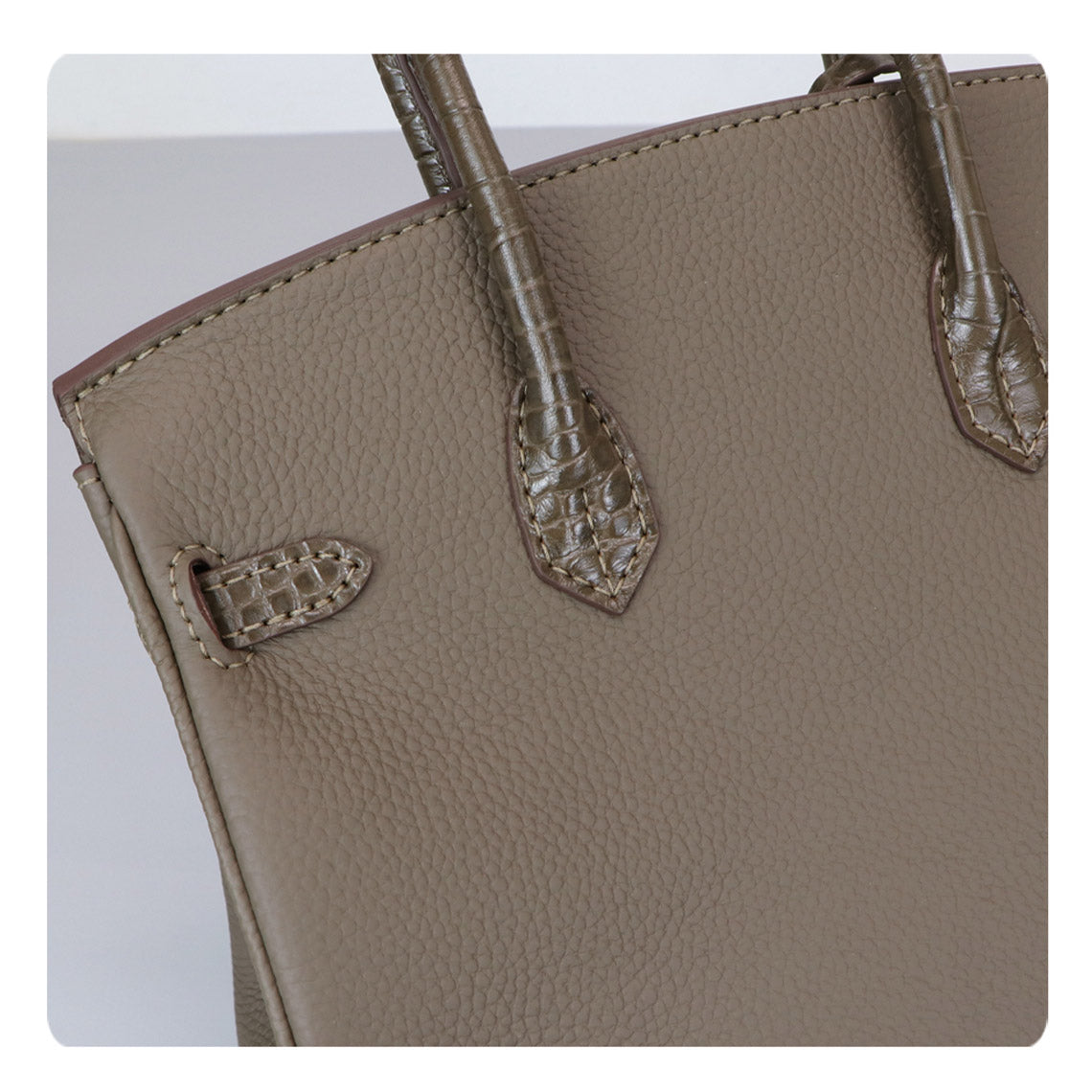 G8activist® Top Grain Leather Bi-color Platinum Bag DIY Kit - Image 7