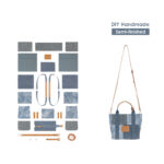 G8activist® Leather Contrast Denim Handbag DIY Kits