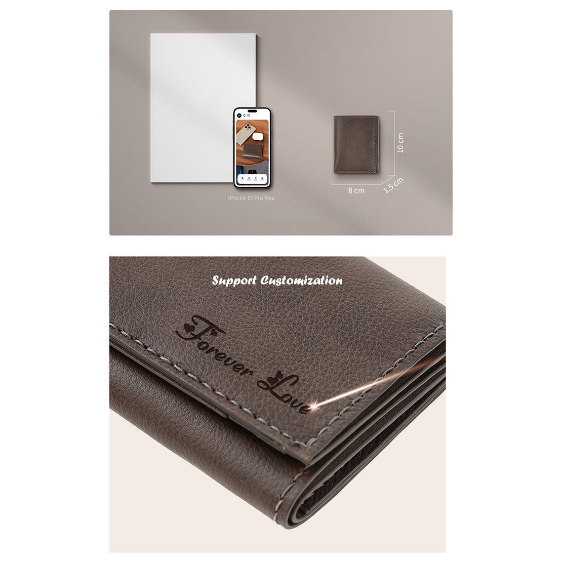 G8activist® Top Grain Leather Buckle Trifold Wallet DIY Kits - Image 6