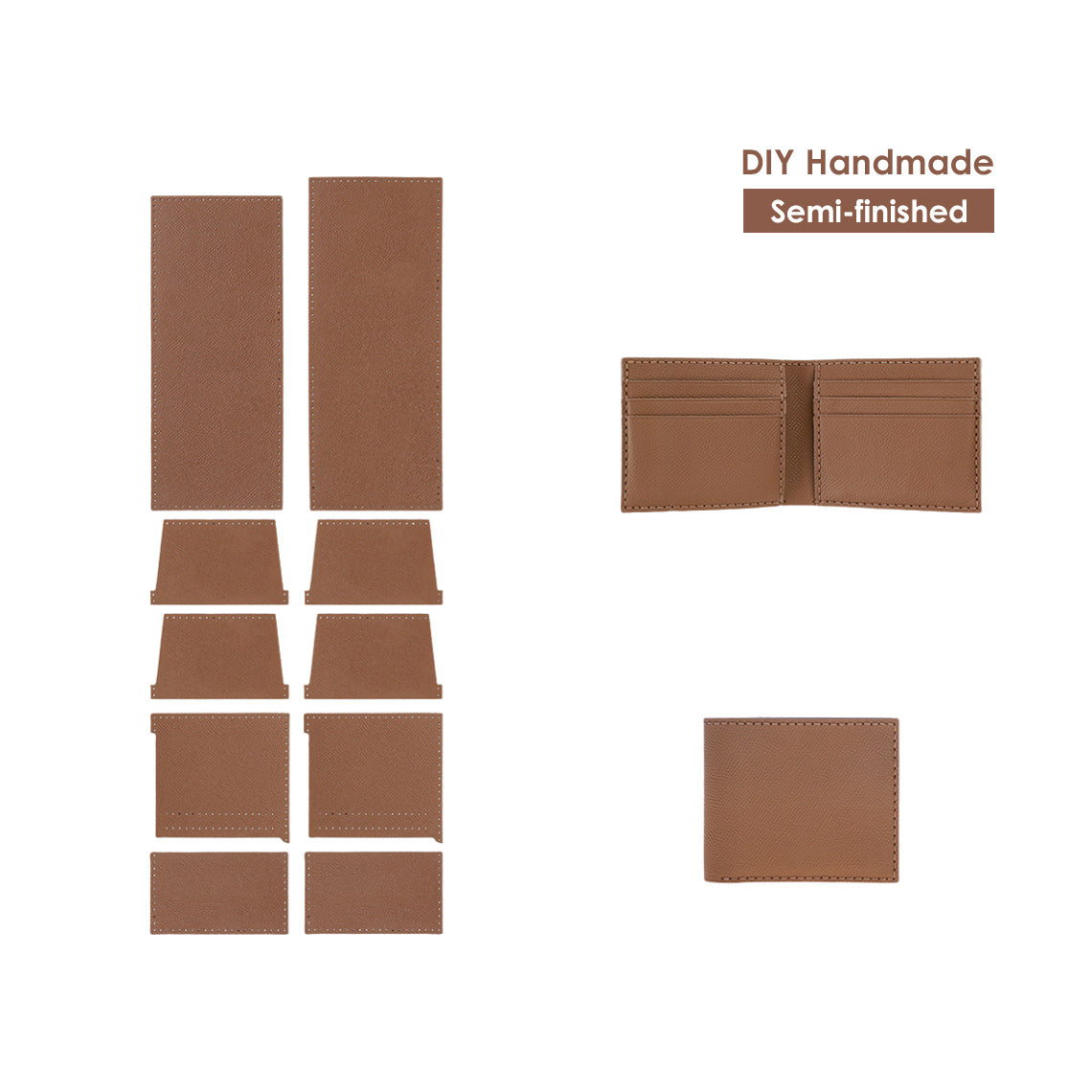 G8activist® Top Grain Leather Simple Card Wallet DIY Kits