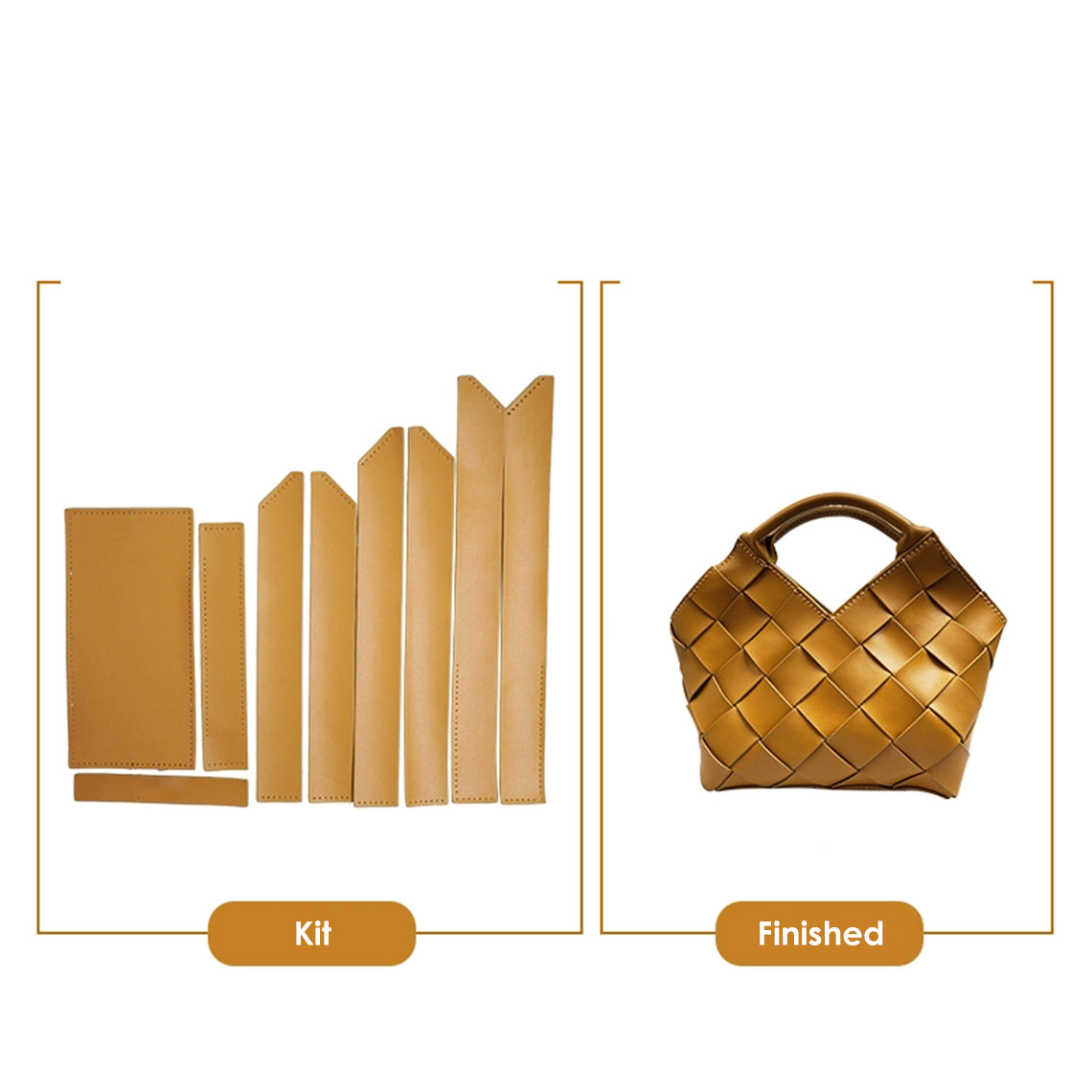 G8activist® Vegan Leather Woven Handbag DIY Kit - Image 11