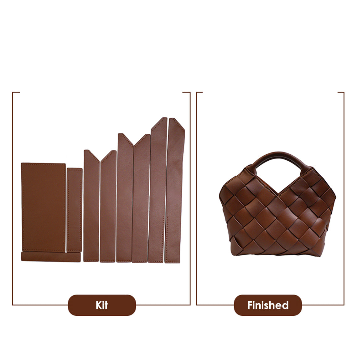 G8activist® Vegan Leather Woven Handbag DIY Kit - Image 10