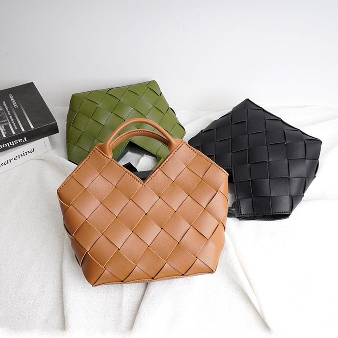 G8activist® Vegan Leather Woven Handbag DIY Kit - Image 3