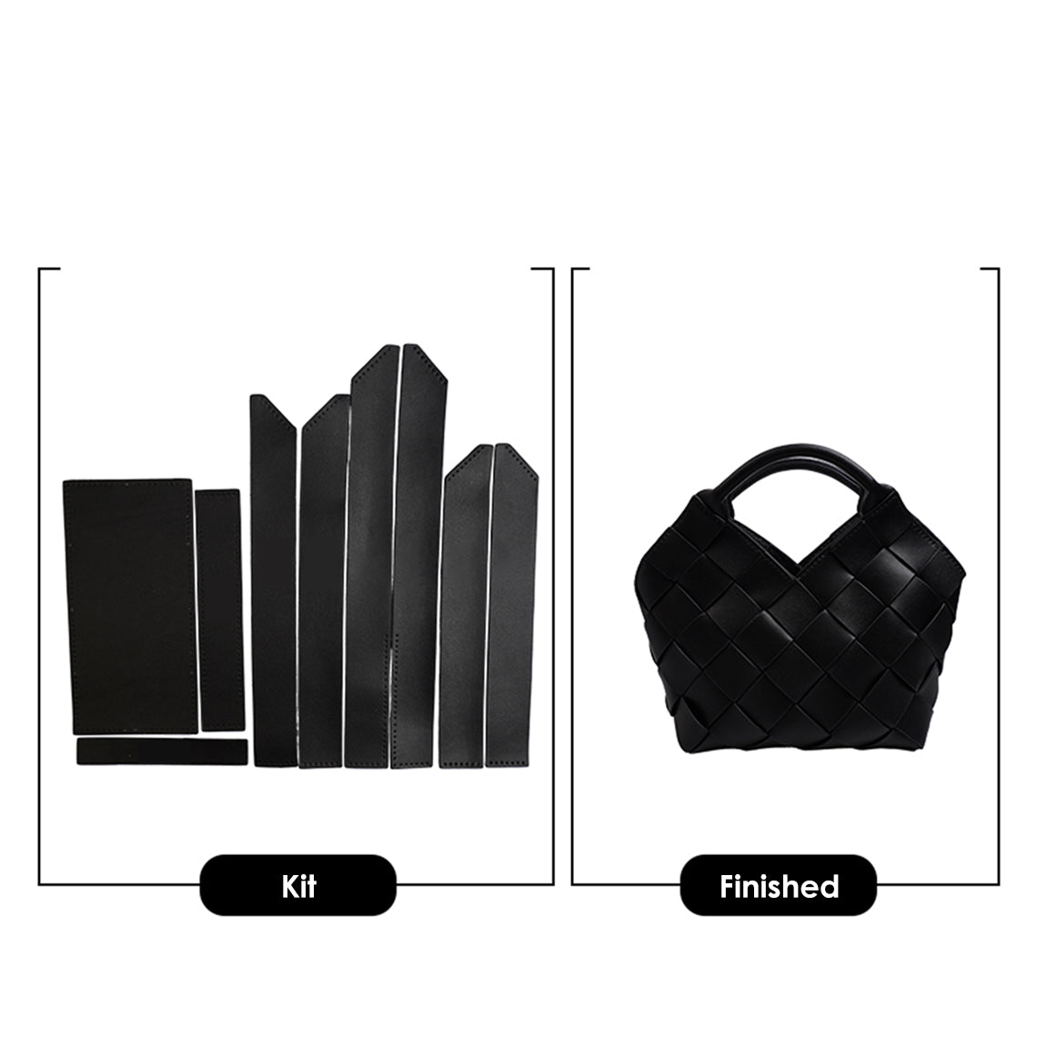 G8activist® Vegan Leather Woven Handbag DIY Kit - Image 6