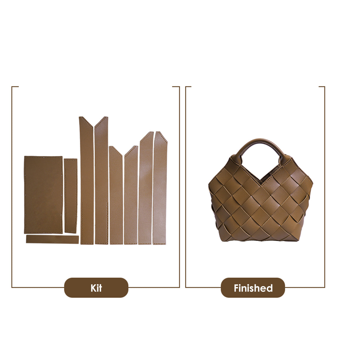 G8activist® Vegan Leather Woven Handbag DIY Kit - Image 7