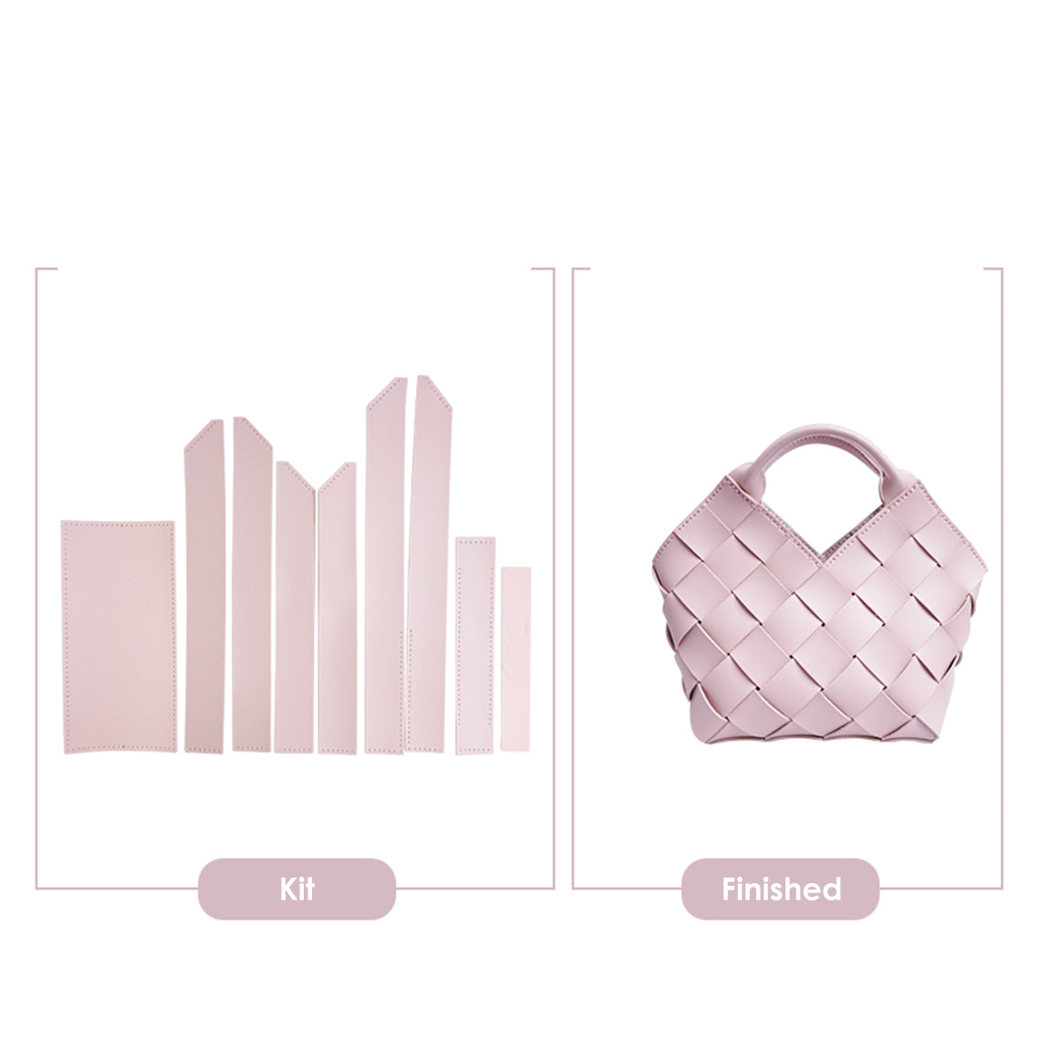 G8activist® Vegan Leather Woven Handbag DIY Kit - Image 8