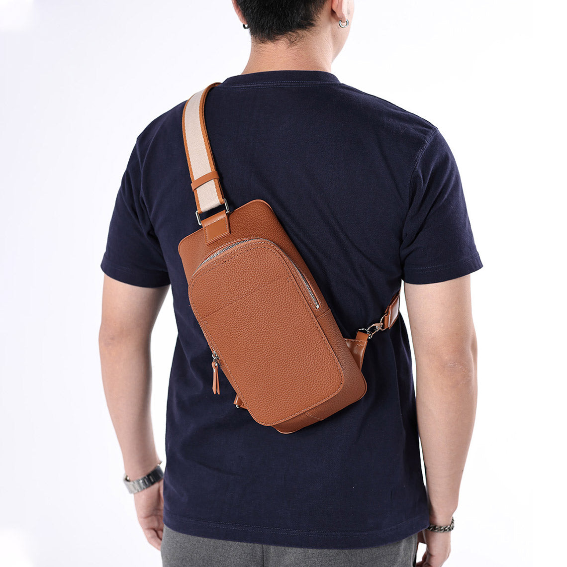 G8activist® Top Grain Leather Men Fanny Pack Waist Bag DIY Kit - Image 7