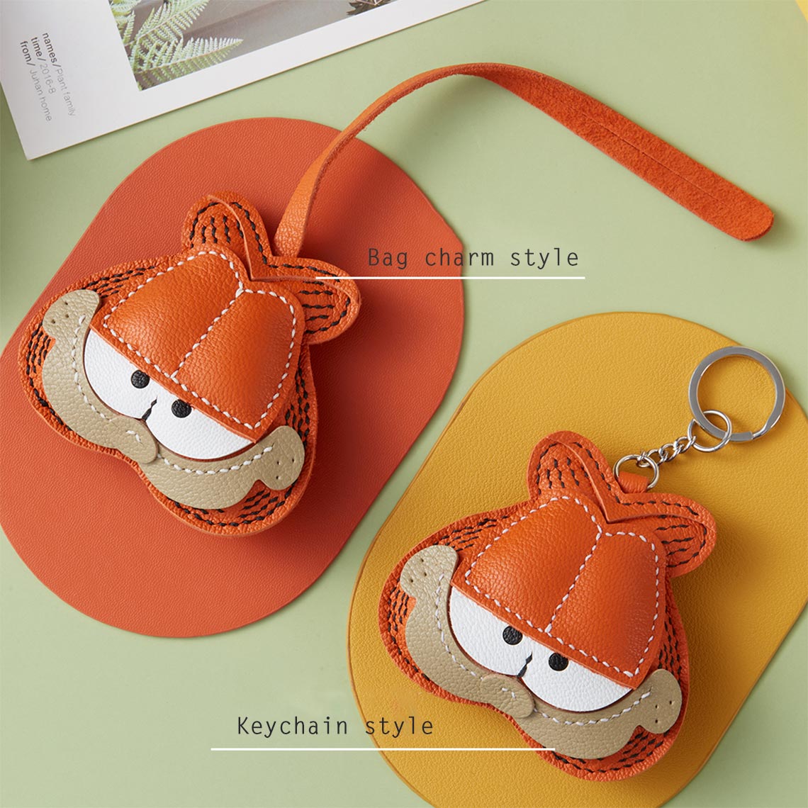 G8activist® Sheep Leather Garfield Cat Keychain DIY Kit - Image 6