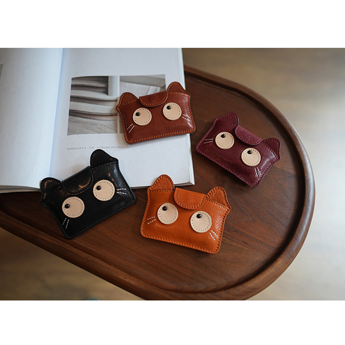 Vegetable Tanned Leather Small Kitty Purse - Image 2