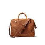 Crazy Horse Leather Men's Briefcase Handbag