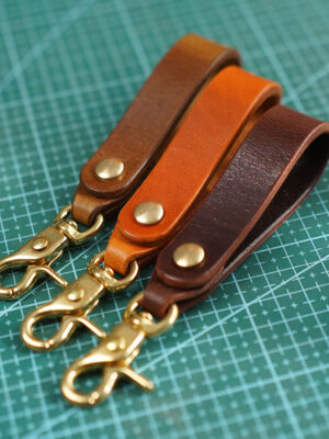 G8activist® Vegetable Tanned Leather Heavy Duty Keyring
