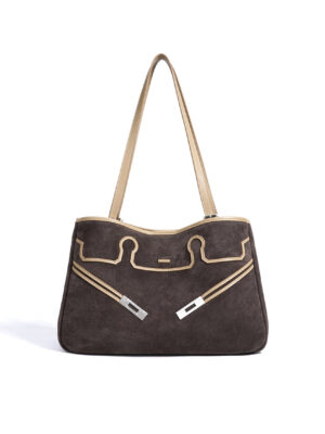 Suede Leather Heritage Tote Bag