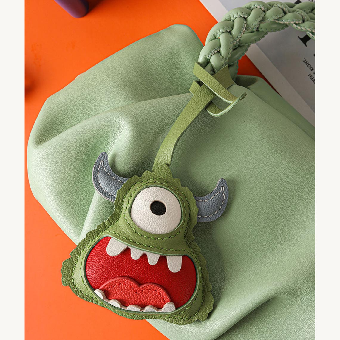 G8activist® Leather Little Monster Keychain Charm DIY Kit - Image 10