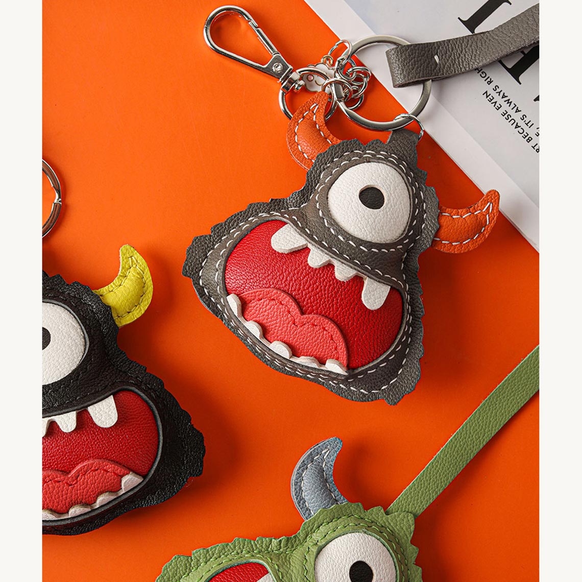 G8activist® Leather Little Monster Keychain Charm DIY Kit - Image 7